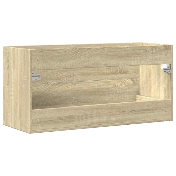 Tvättställsskåp sonoma-ek 100x38,5x48 cm spånskiva