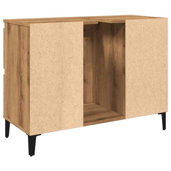 Tvättställsskåp artisan ek 80x33x60 cm konstruerat trä