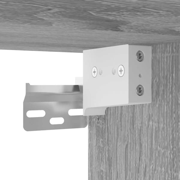 Kylpyhuoneen seinäkaappi Sonoma Grey Oak 80x25x40 cm