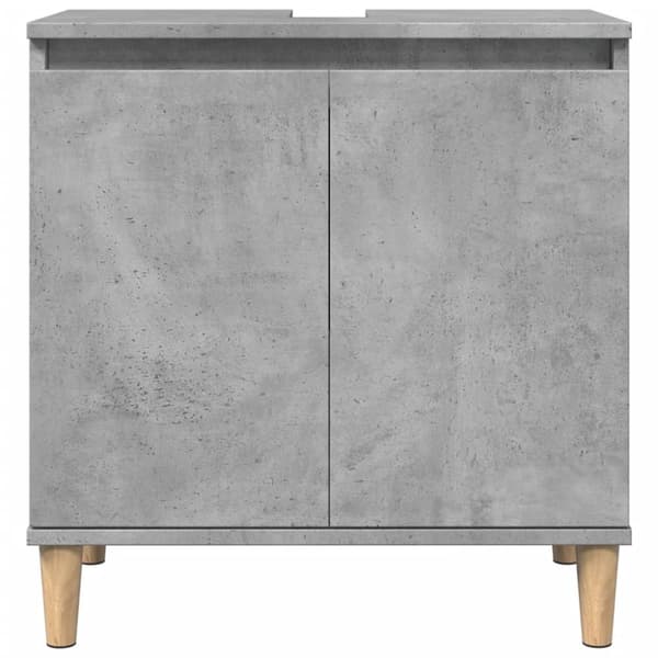 underskab til håndvask 58x33x60 cm konstrueret træ betongrå