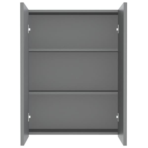 LED kylpyhuoneen peilikaappi 60x15x75 cm MDF antrasiitti
