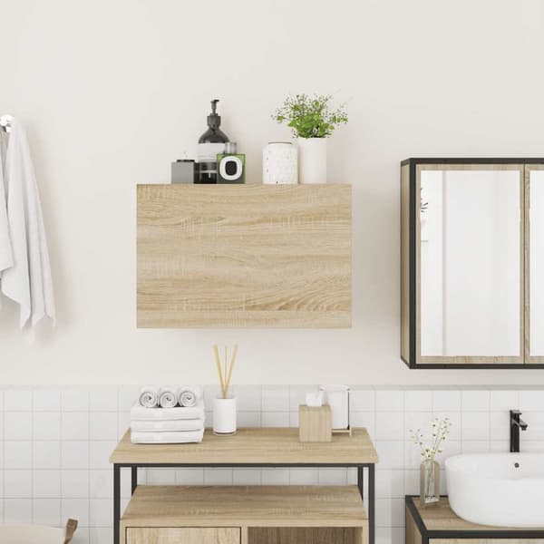 Kylpyhuoneen seinäkaappi Sonoma Oak 60x25x40 cm