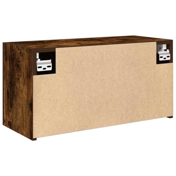 Kylpyhuoneen seinäkaappi savustettu tammi 60x25x30 cm