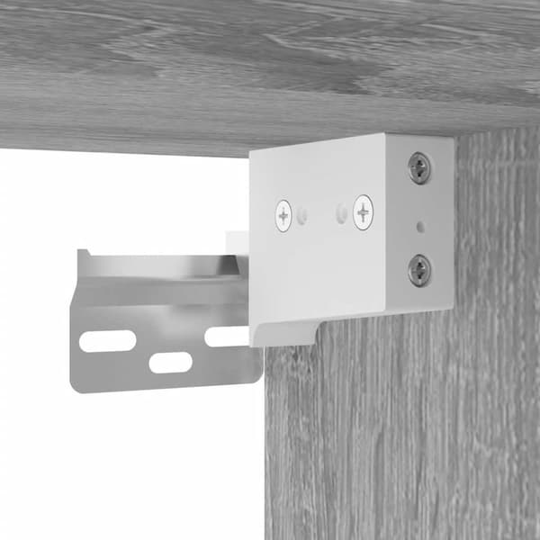 Kylpyhuoneen seinäkaappi Sonoma Grey Oak 80x25x30 cm