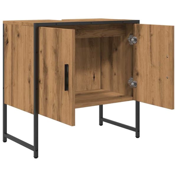 Tvättställsskåp artisan ek 60x33x60 cm konstruerat trä