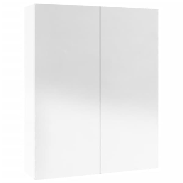LED kylpyhuoneen peilikaappi 60x15x75 cm MDF kiiltävä valkoinen