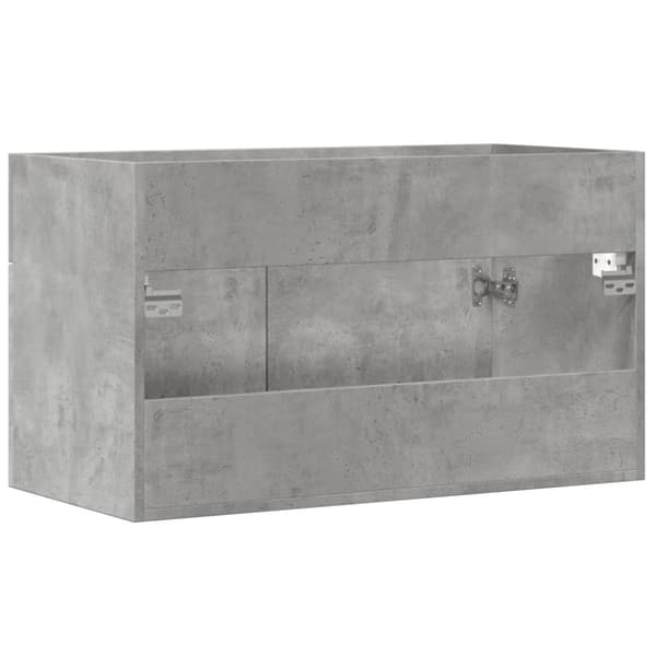 vidaXL Servantskap betonggrå 90x38,5x46 cm konstruert tre