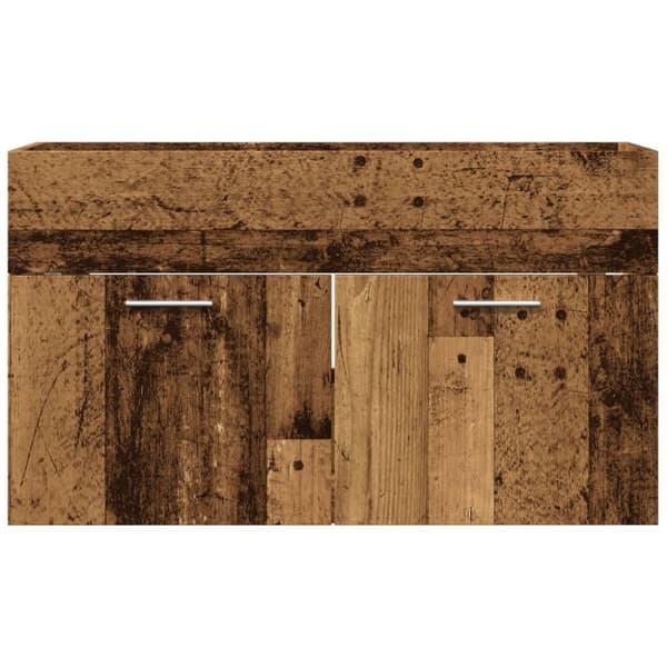 vidaXL Servantskap gammelt tre 90x38,5x46 cm konstruert tre