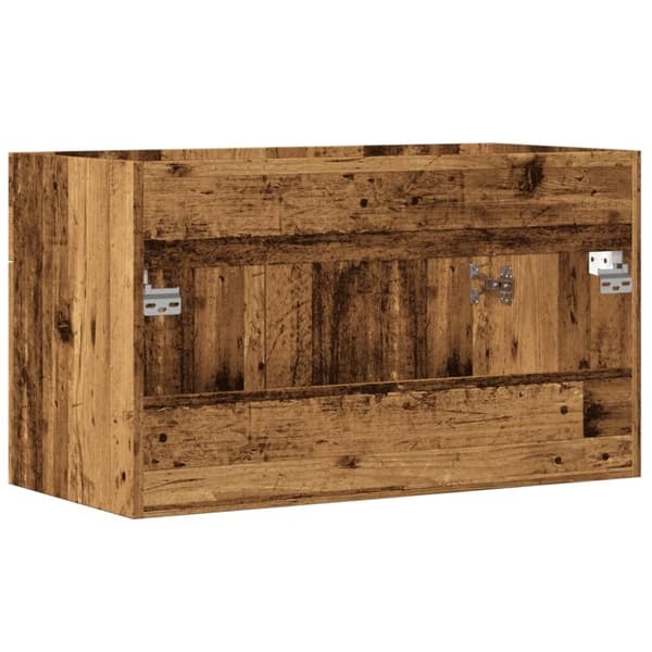 vidaXL Servantskap gammelt tre 90x38,5x46 cm konstruert tre