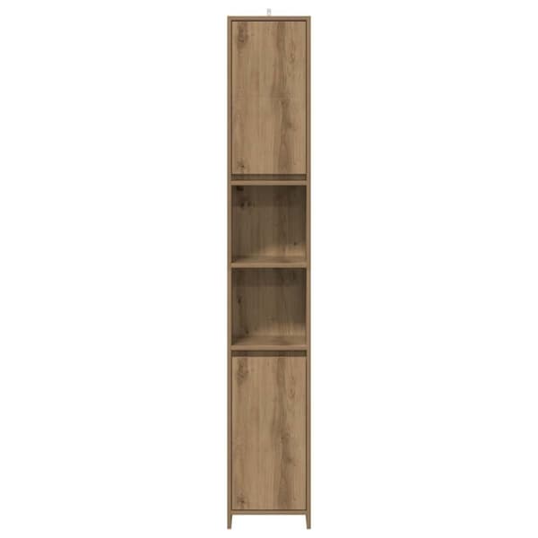vidaXL Baderomsskap artisan eik 30x30x183,5 cm konstruert tre