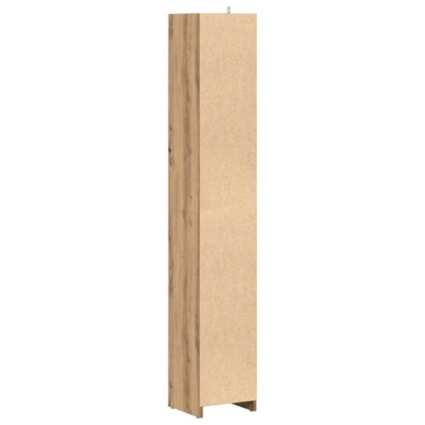 vidaXL Baderomsskap artisan eik 30x30x183,5 cm konstruert tre