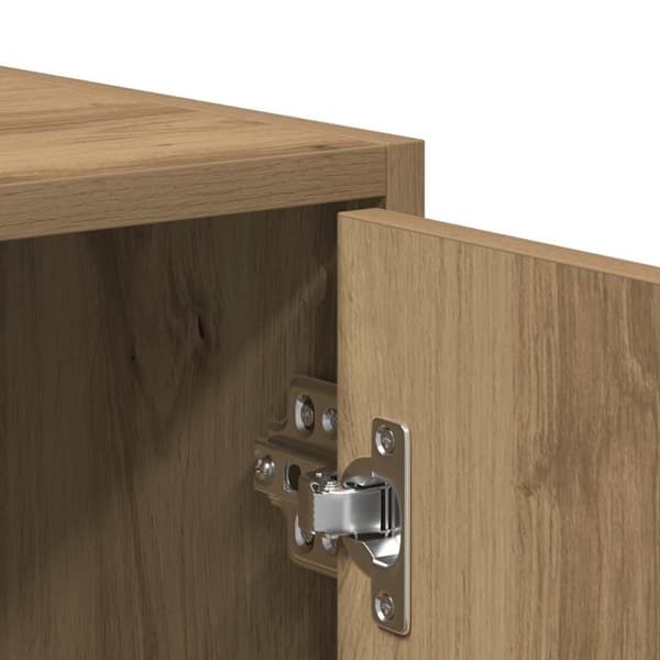 vidaXL Baderomsskap artisan eik 30x30x183,5 cm konstruert tre