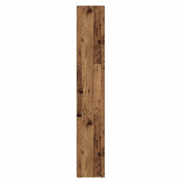 vidaXL badeværelsesskab 30x30x183,5 cm konstrueret træ antikt træ