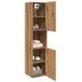 Miniatyrbilde 3 av 11: vidaXL Hengende baderomsskap artisan eik 30x30x130 cm konstruert tre