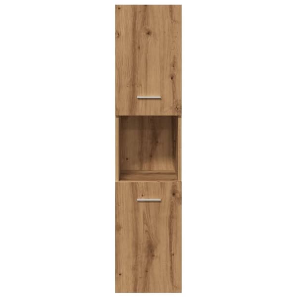 vidaXL Hengende baderomsskap artisan eik 30x30x130 cm konstruert tre
