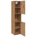 Miniatyrbilde 5 av 11: vidaXL Hengende baderomsskap artisan eik 30x30x130 cm konstruert tre