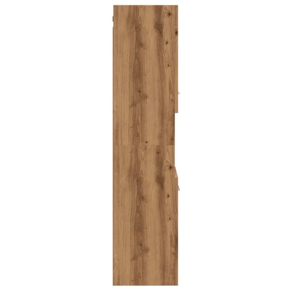vidaXL Hengende baderomsskap artisan eik 30x30x130 cm konstruert tre