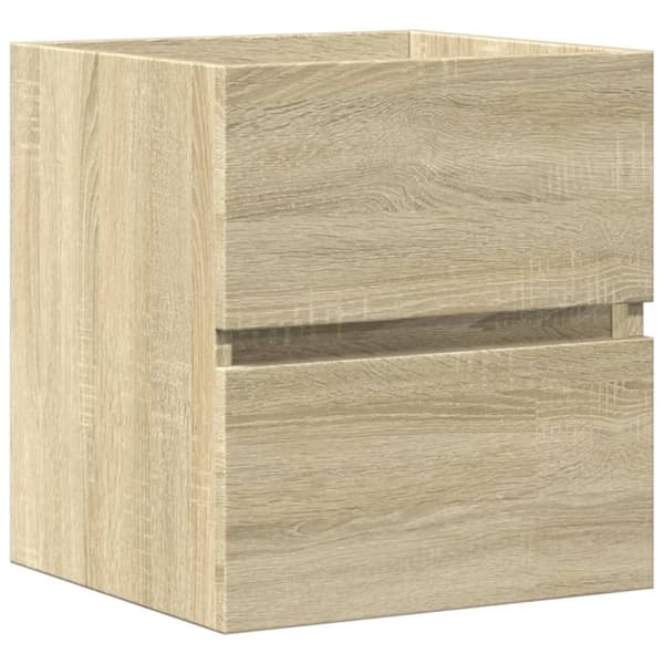 vidaXL skab til håndvask 41x38,5x45 cm konstrueret træ sonoma-eg
