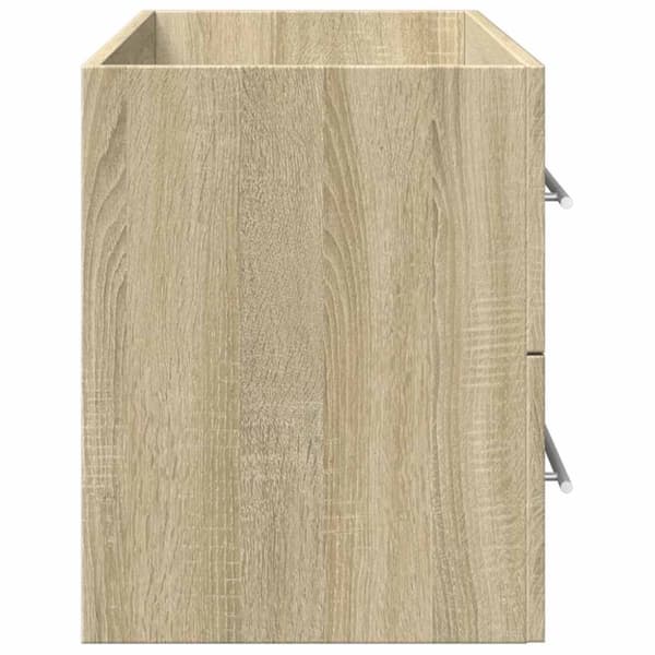 vidaXL Tvättställsskåp sonoma-ek 100x38,5x48 cm spånskiva
