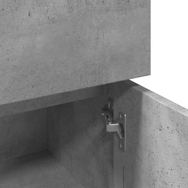 vidaXL Kylpyhuonekaappi betoninharmaa 30x30x95 cm lastulevy