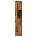 Miniatyrbilde 3 av 11: vidaXL Baderomsskap gammelt tre 32x25,5x190 cm konstruert tre