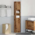 Miniatyrbilde 4 av 11: vidaXL Baderomsskap gammelt tre 32x25,5x190 cm konstruert tre