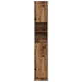 Miniatyrbilde 5 av 11: vidaXL Baderomsskap gammelt tre 32x25,5x190 cm konstruert tre