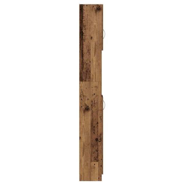 vidaXL Baderomsskap gammelt tre 32x25,5x190 cm konstruert tre