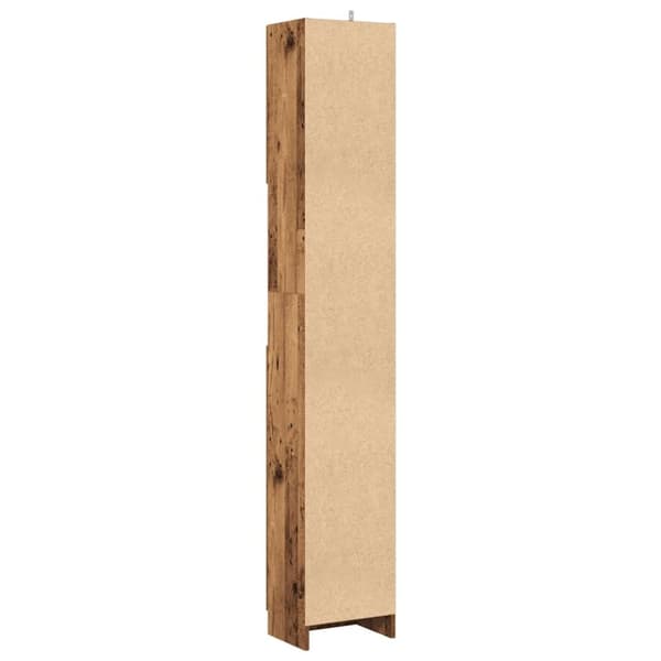 vidaXL Baderomsskap gammelt tre 32x25,5x190 cm konstruert tre