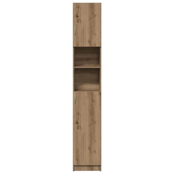 vidaXL Badrumsskåp ek 32x25,5x190 cm konstruerat trä