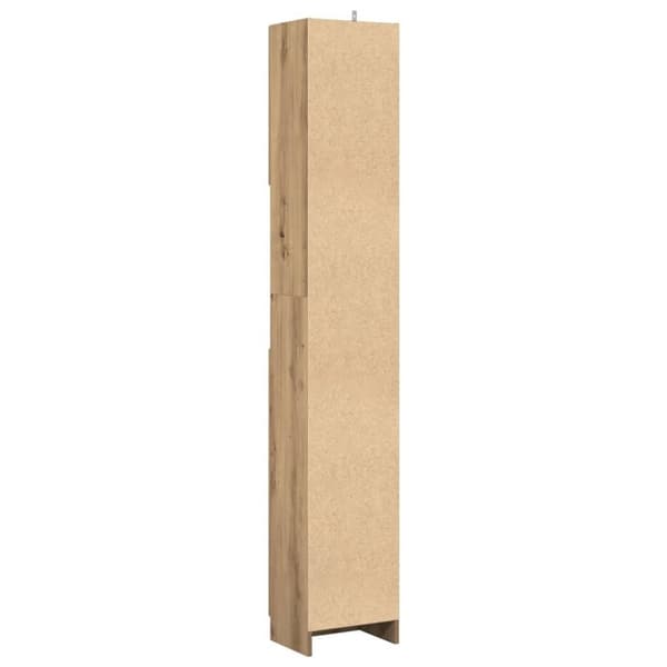 vidaXL Badrumsskåp ek 32x25,5x190 cm konstruerat trä