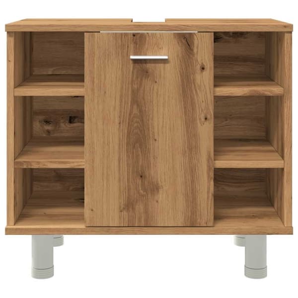 vidaXL badeværelsesskab 60x32x53,5 cm konstrueret træ kunsteg