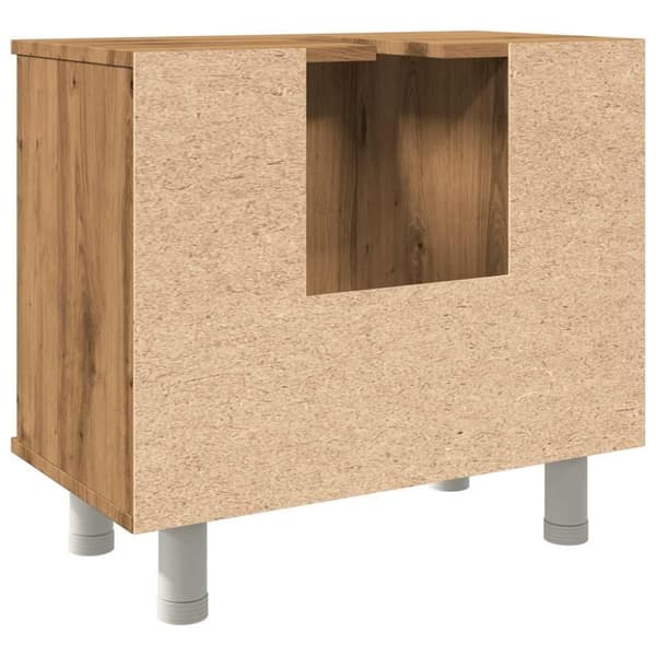 vidaXL badeværelsesskab 60x32x53,5 cm konstrueret træ kunsteg