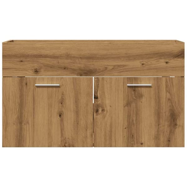 vidaXL Tvättställsskåp artisan ek 80x38,5x46 cm konstruerat trä