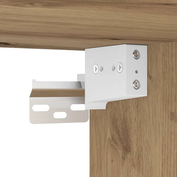 vidaXL Tvättställsskåp artisan ek 80x38,5x46 cm konstruerat trä