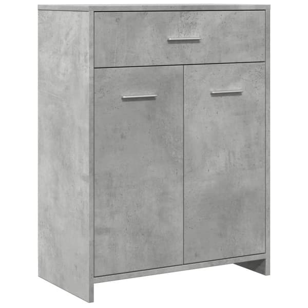 vidaXL badeværelsesskab 60x33x80 cm konstrueret træ betongrå