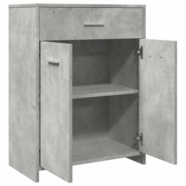 vidaXL badeværelsesskab 60x33x80 cm konstrueret træ betongrå