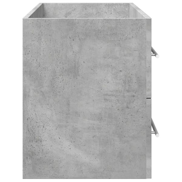vidaXL vaskeskab 100x38,5x48 cm spånplade betongrå