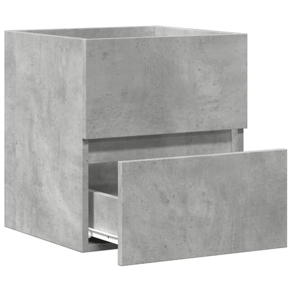 vidaXL skab til håndvask 41x38,5x45 cm konstrueret træ betongrå