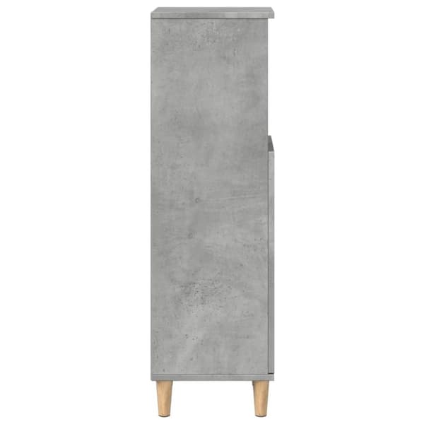 vidaXL Badrumsskåp betonggrå 30x30x100 cm konstruerat trä