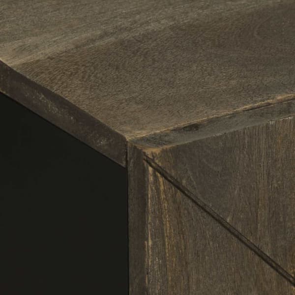 vidaXL vaskeskab sort 62x33x58 cm massivt mangotræ