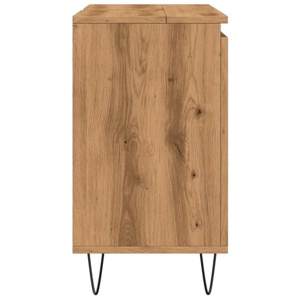 vidaXL badeværelsesskab 58x33x60 cm konstrueret træ kunsteg