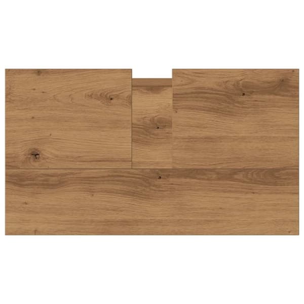 vidaXL badeværelsesskab 58x33x60 cm konstrueret træ kunsteg