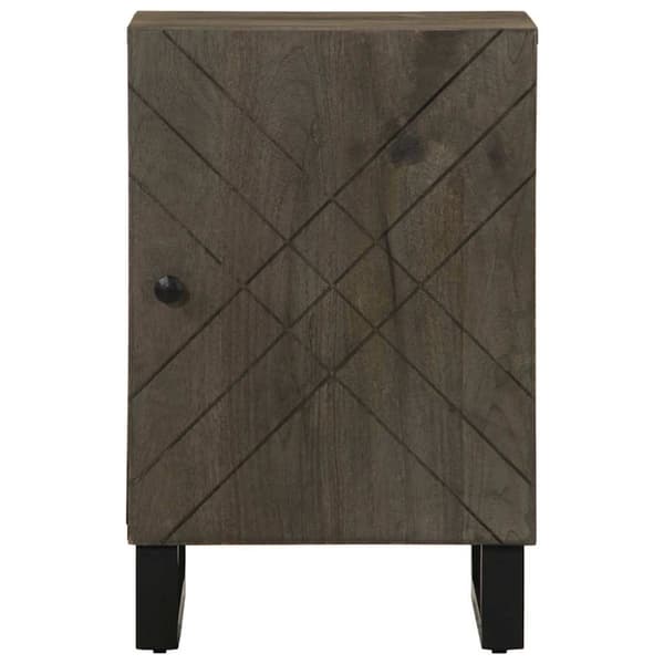 vidaXL Baderomsskap svart 38x33x58 cm heltre mango