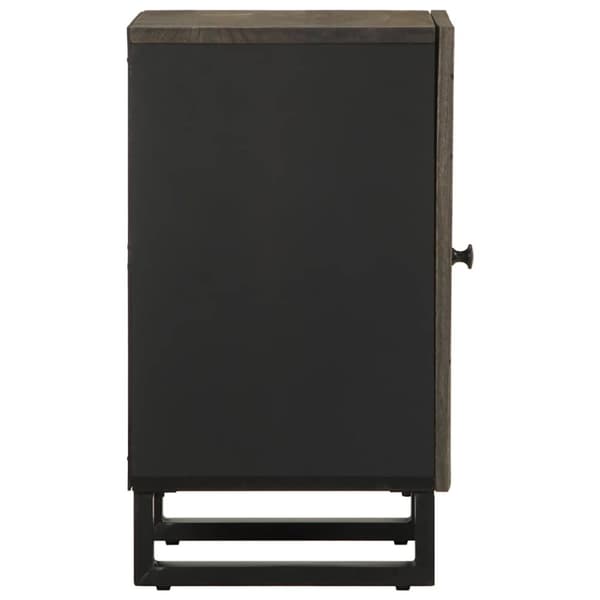 vidaXL Baderomsskap svart 38x33x58 cm heltre mango