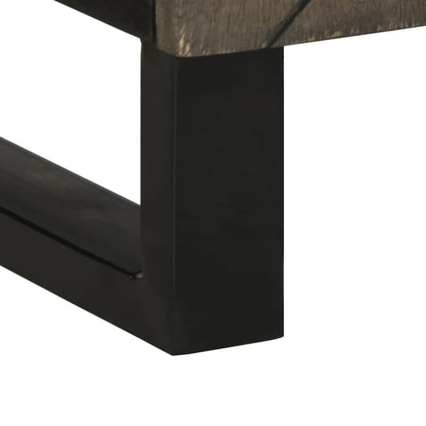 vidaXL Baderomsskap svart 38x33x58 cm heltre mango