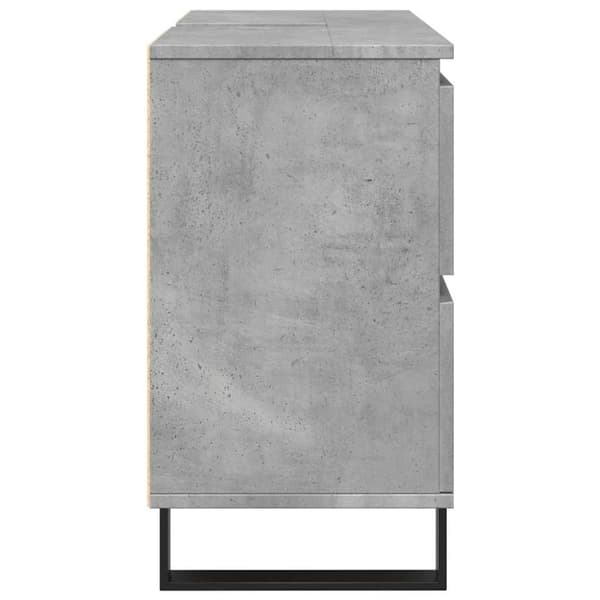 vidaXL Tvättställsskåp betonggrå 80x33x60 cm konstruerat trä