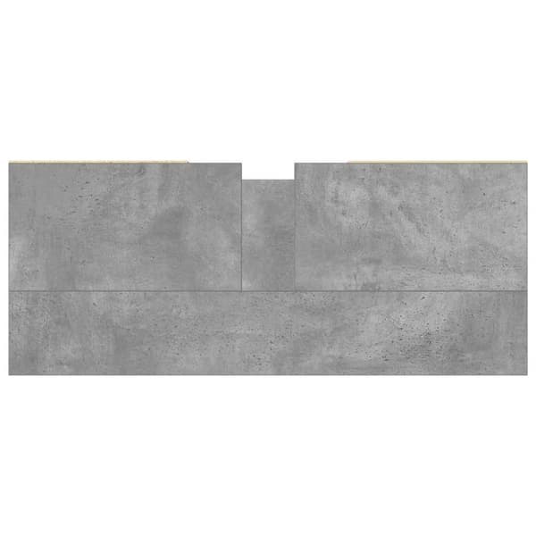 vidaXL Tvättställsskåp betonggrå 80x33x60 cm konstruerat trä