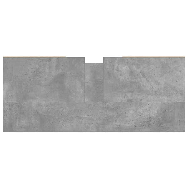 vidaXL badeværelsesskab 80x33x60 cm konstrueret træ betongrå