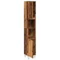 Miniatyrbillede 8 af 11: vidaXL badeværelsesskab 30x30x190 cm konstrueret træ gammelt trælook